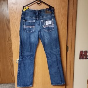 Ariat M4 Blue Denim Jeans mens 33x32 number 5225